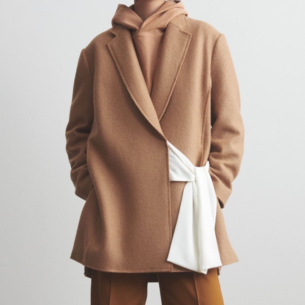 Thakoon Wrap Tie Camel Jacket